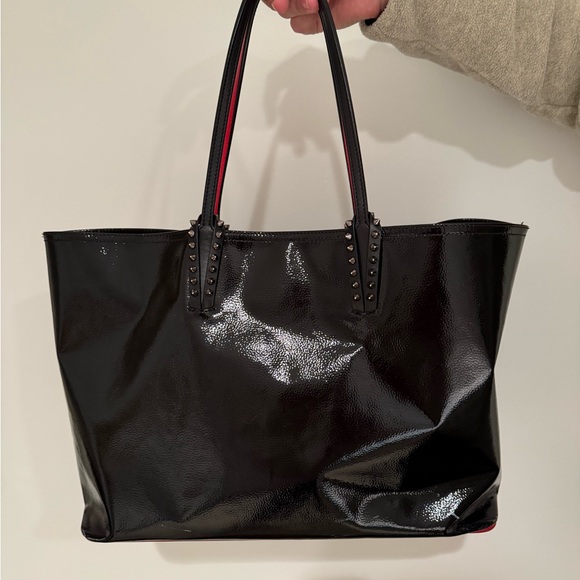Christian Louboutin Black Patent Cabata Small Tote - Picture 2 of 5